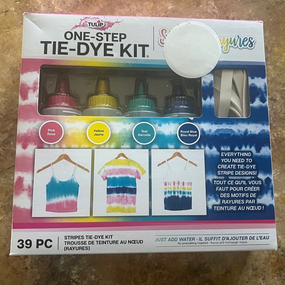 TULIP ONE=STEP TIE-DYE SET 39 PC NEW IN SEALED BOX